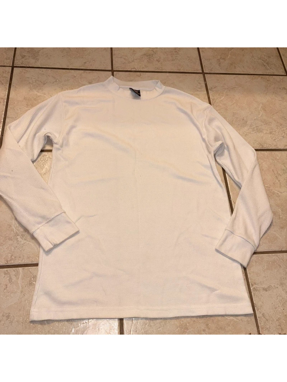 Vintage 90βs Textured Laying White Long Sleeve